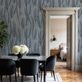 Palm on Grey Mural Wallpaper - room preview 06