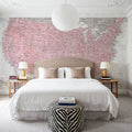 US Map Detailed - Gopi Mural Wallpaper - room preview 06