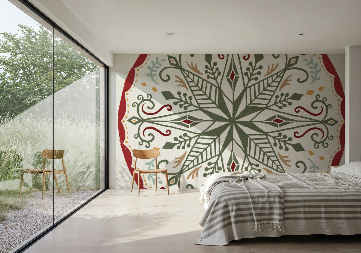 Holiday Form XII Color Mural Wallpaper - room preview 06