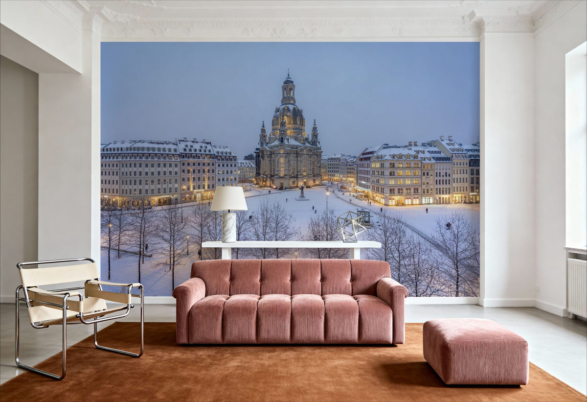 Winter Cathedral Square Mural Wallpaper - room preview 06