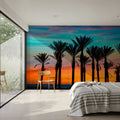 Miami Palms Mural Wallpaper - room preview 06