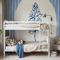Striped Floral II Mural Wallpaper - room preview 06