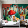 Grandma Hedgehog's House Mural Wallpaper - room preview 06