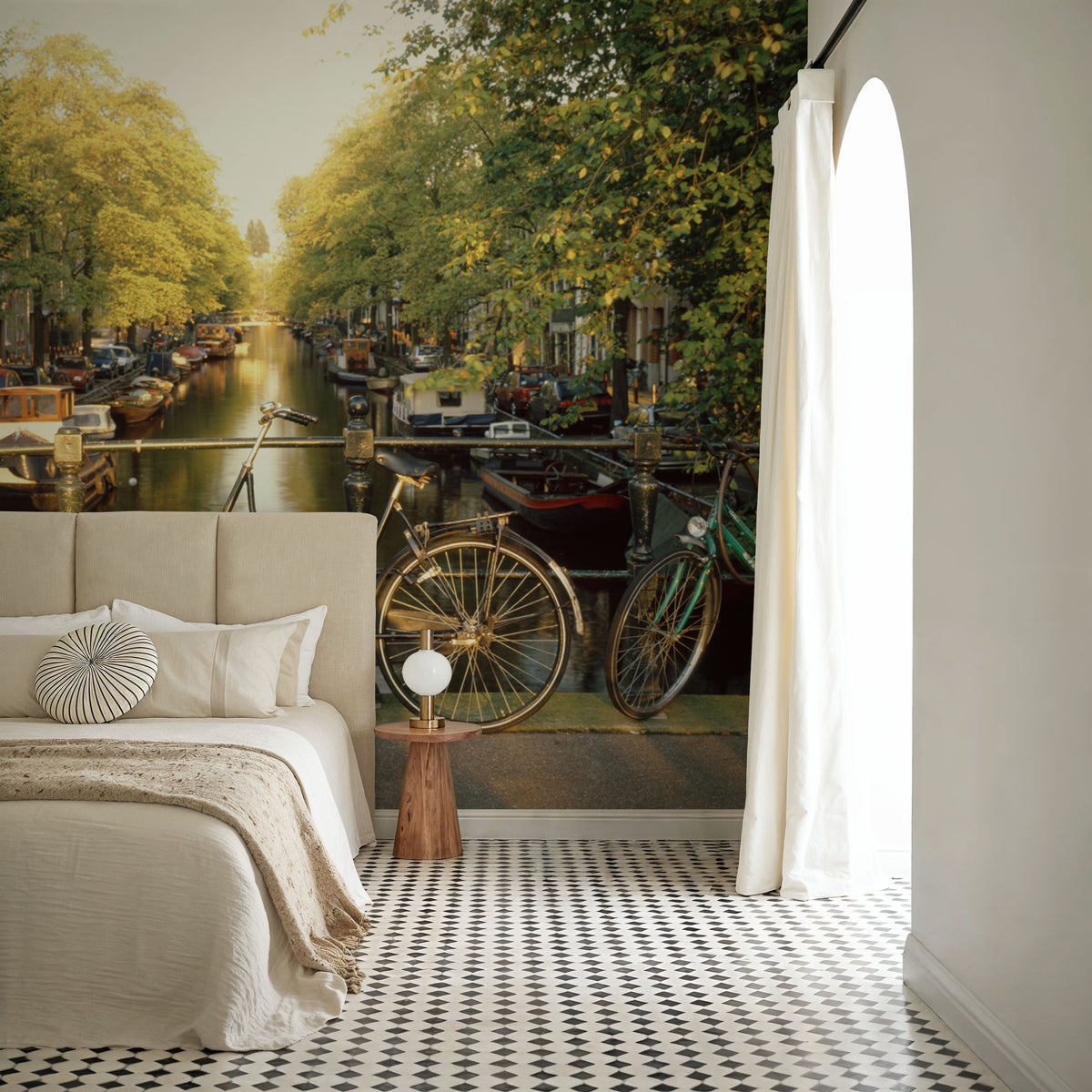 Canal Crossing Amsterdam Mural Wallpaper - room preview 06