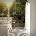 Canal Crossing Amsterdam Mural Wallpaper - room preview 06