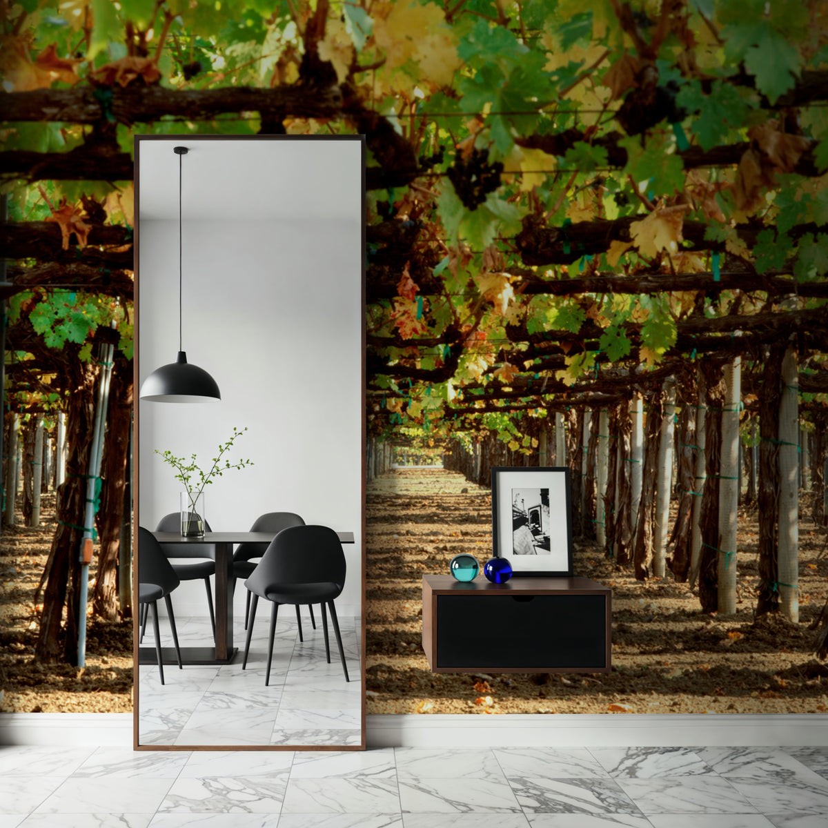Vineyard Roofing Mural Wallpaper - room preview 06