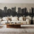 Sarasota Florida Skyline Concrete Mural Wallpaper - room preview 06