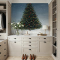 Deck the Halls Tree Mural Wallpaper - room preview 06