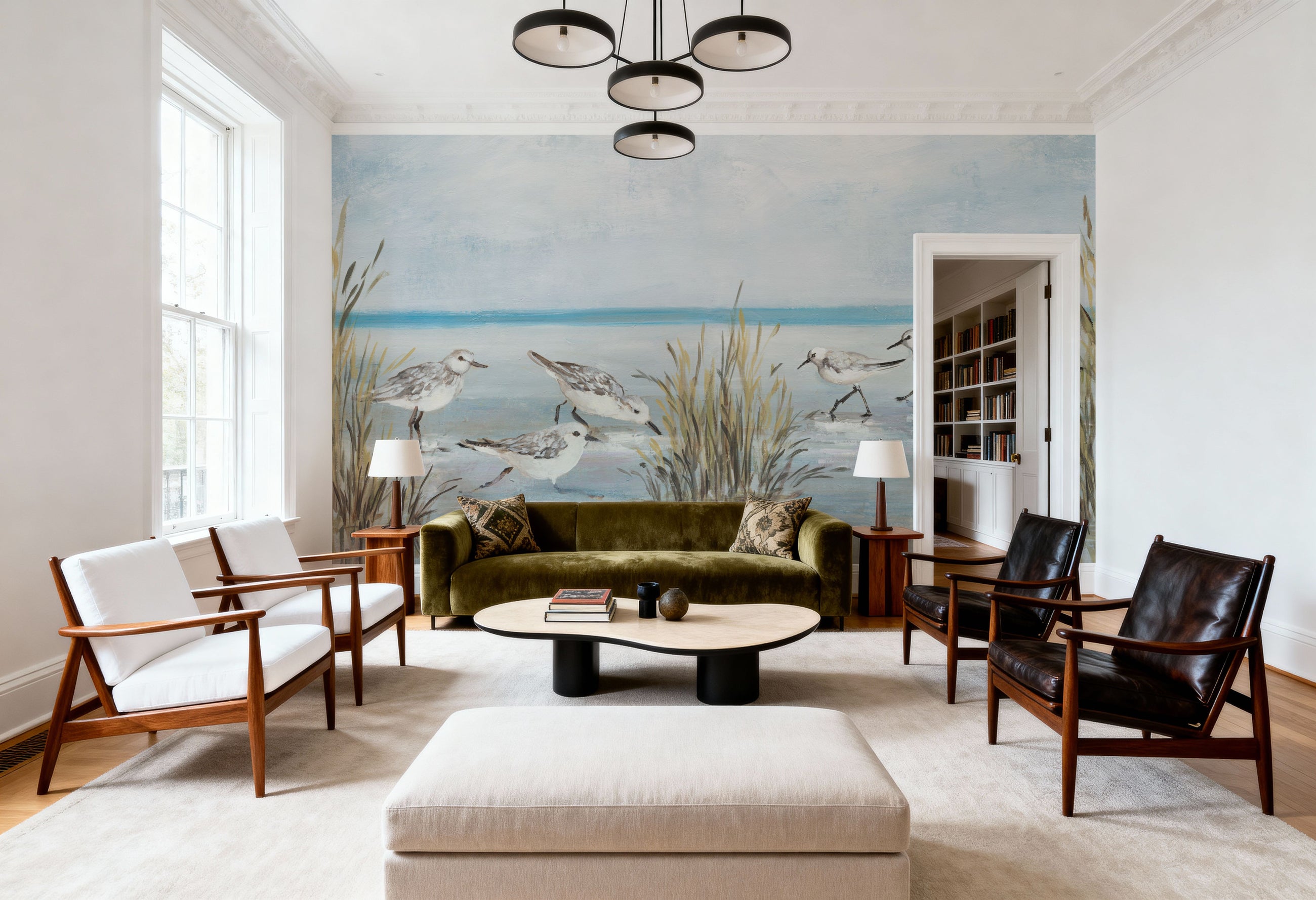 Beach Birds I Mural Wallpaper