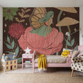 Floralscape Fairies II Dark Mural Wallpaper - room preview 06