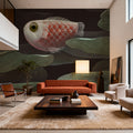 Lily Pond Koi Mural Wallpaper - room preview 06