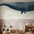 Ocean Life Whale Mural Wallpaper - room preview 06