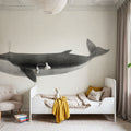 Fin Whale Mural Wallpaper - room preview 06