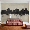 Orlando Florida Skyline Concrete Mural Wallpaper - room preview 06