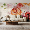 Books and Blooms II Mural Wallpaper - room preview 06