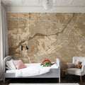 Riverside Ochre Mural Wallpaper - room preview 06