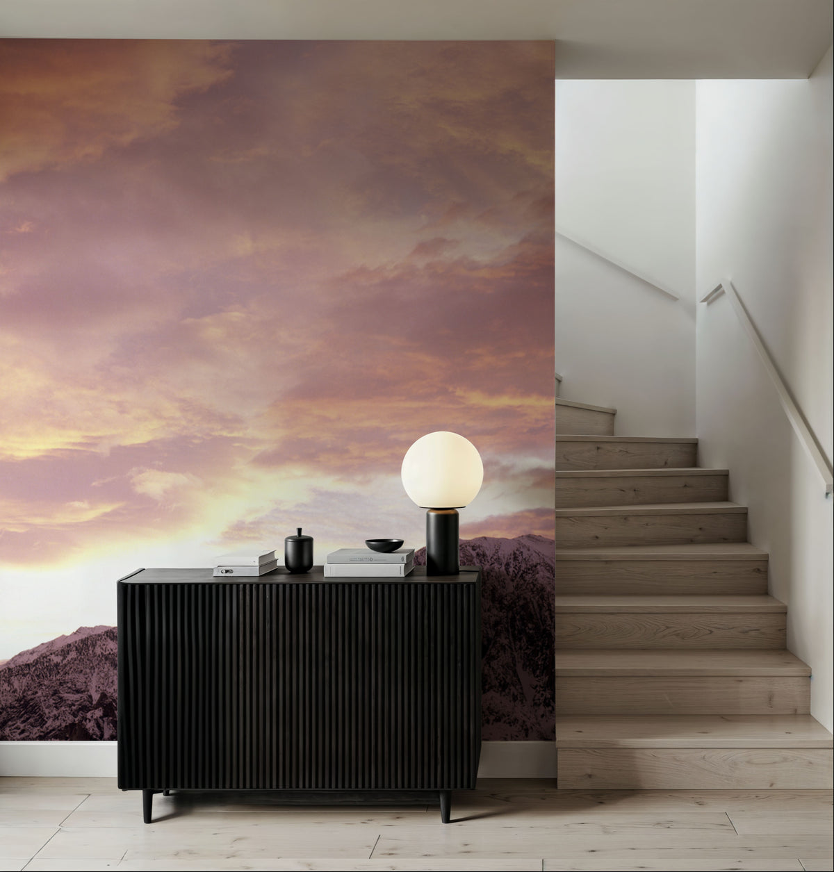 Alpine Twilight Mural Wallpaper - room preview 06