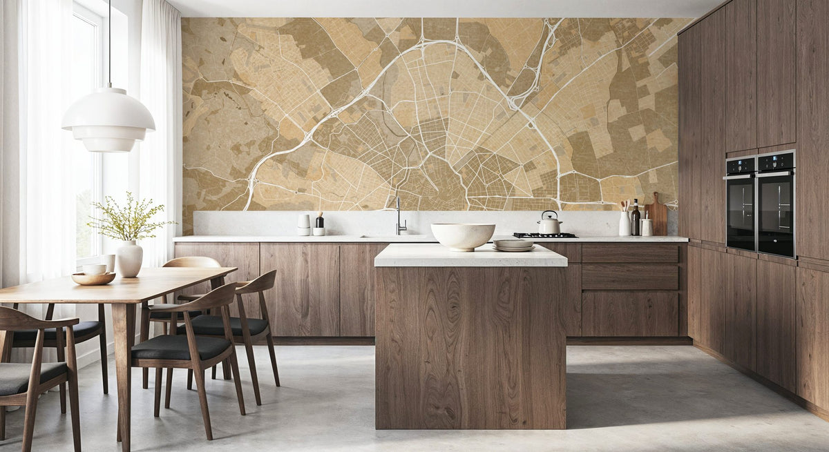 Palma De Mallorca Ochre Mural Wallpaper - room preview 06