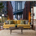 Manhattan Bridge From Dumbo Mural Wallpaper - room preview 06