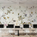 My Floral Abode, Lime Mural Wallpaper - room preview 06