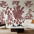 Parrots Jungle, Red Mural Wallpaper - room preview 06