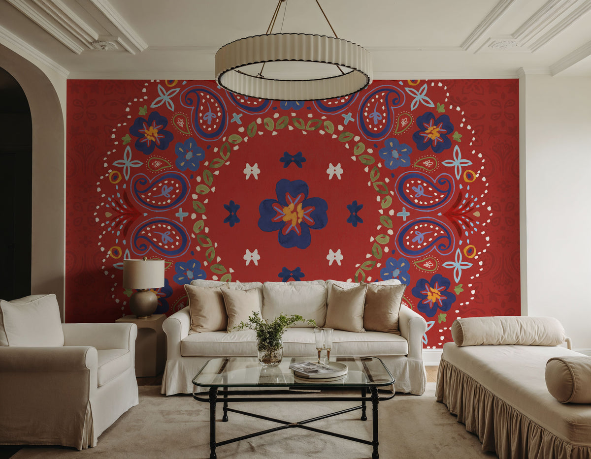 Festive Summer VII Mural Wallpaper - room preview 06