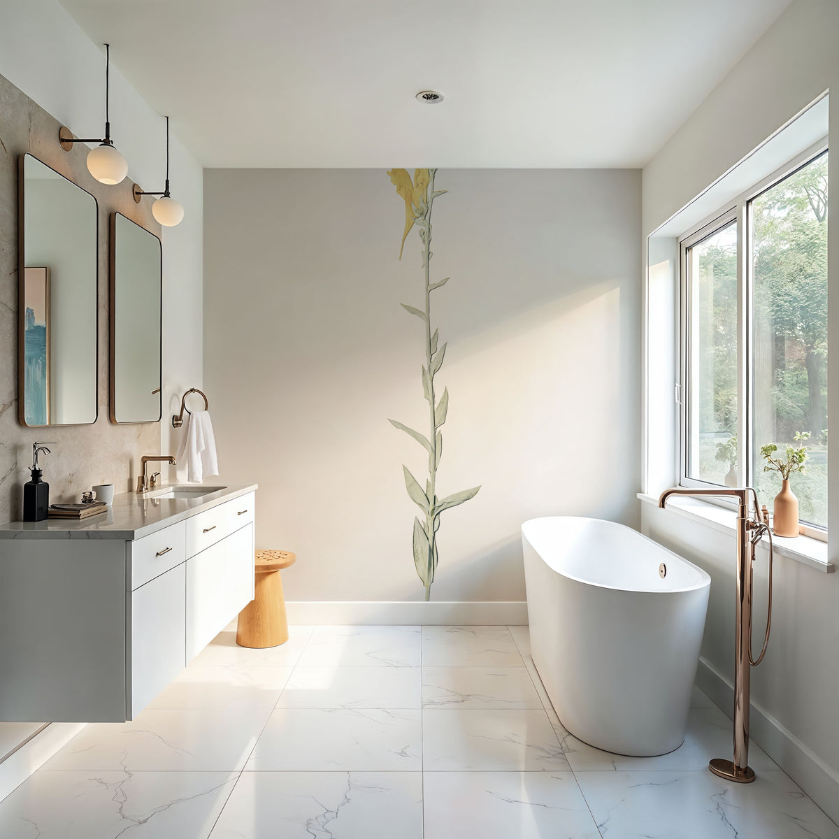 Field Journal Entry VIII Color Mural Wallpaper - room preview 06
