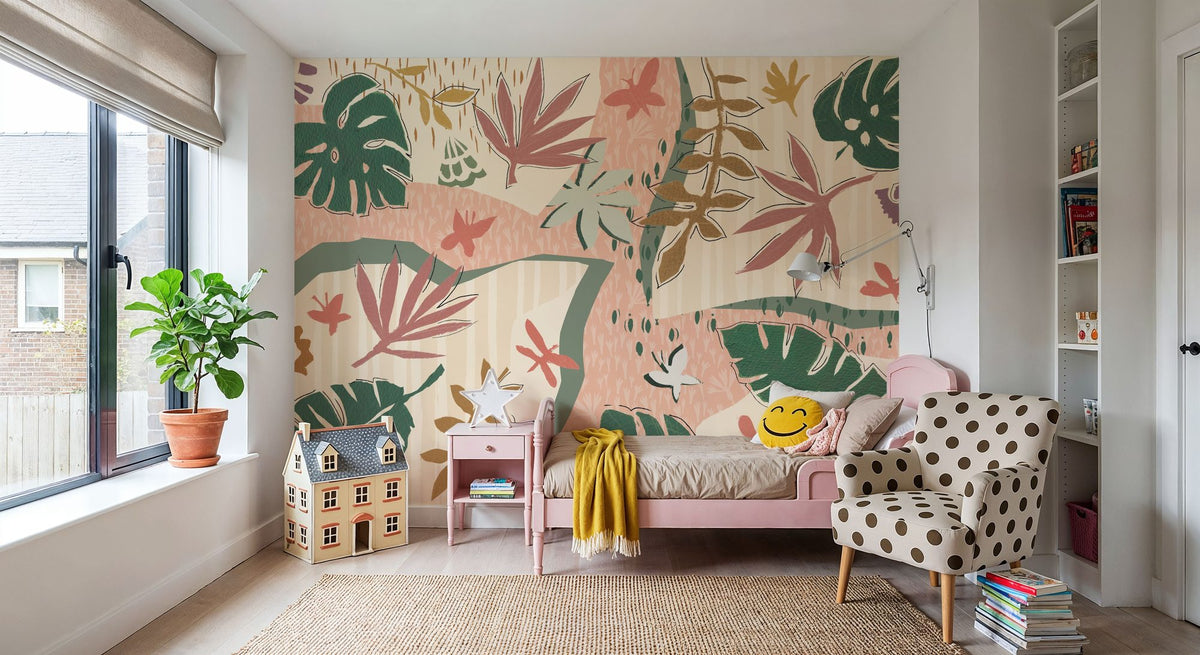 Desert Flair Pink River Mural Wallpaper - room preview 06