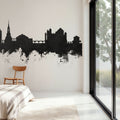 Schaffhausen Switzerland Skyline Black & White Mural Wallpaper - room preview 06