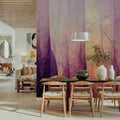 Purple Forest Mural Wallpaper - room preview 06