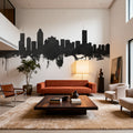 Montreal Canada Skyline Black & White Mural Wallpaper - room preview 06