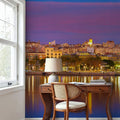 Tropical Harbor Twilight Mural Wallpaper - room preview 06