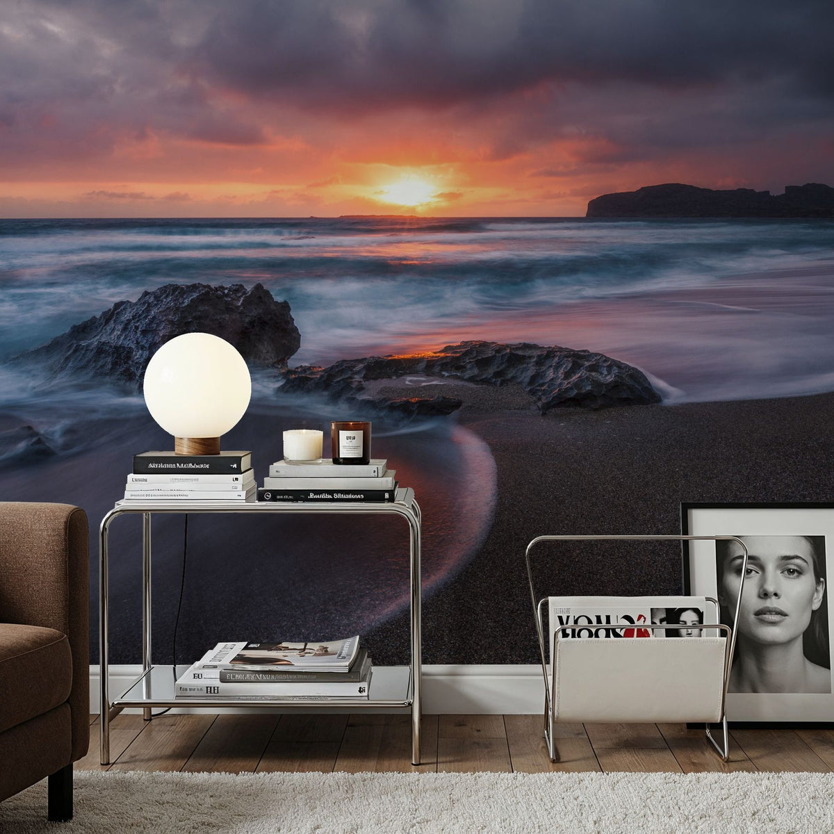 Falassarna Beach Mural Wallpaper - room preview 06