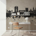 Paramaribo Suriname Skyline Concrete Mural Wallpaper - room preview 06