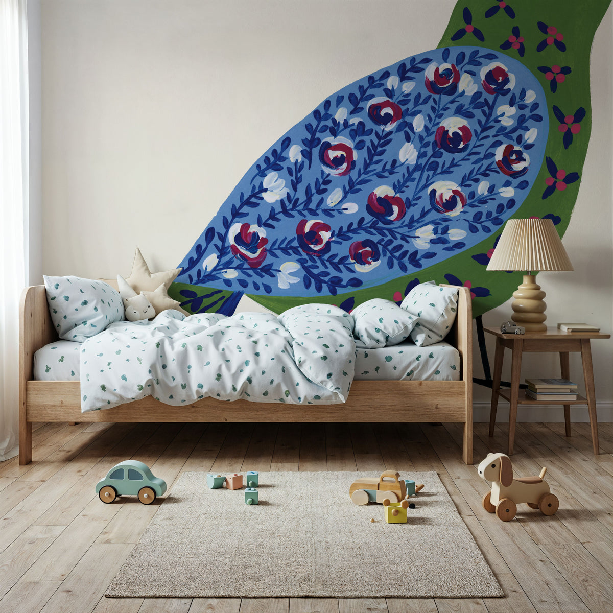 Blooming Bird III Mural Wallpaper - room preview 06