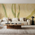 Vintage Tulip in Glass Vase Mural Wallpaper - room preview 06