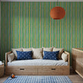 Floral on the Line Mural Wallpaper - room preview 06