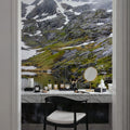 Mountain Stream Reflection Mural Wallpaper - room preview 06