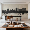 Port-au-Prince Haiti Skyline Concrete Mural Wallpaper - room preview 06