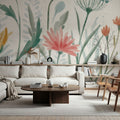 Wildflower Vibrations Mural Wallpaper - room preview 06