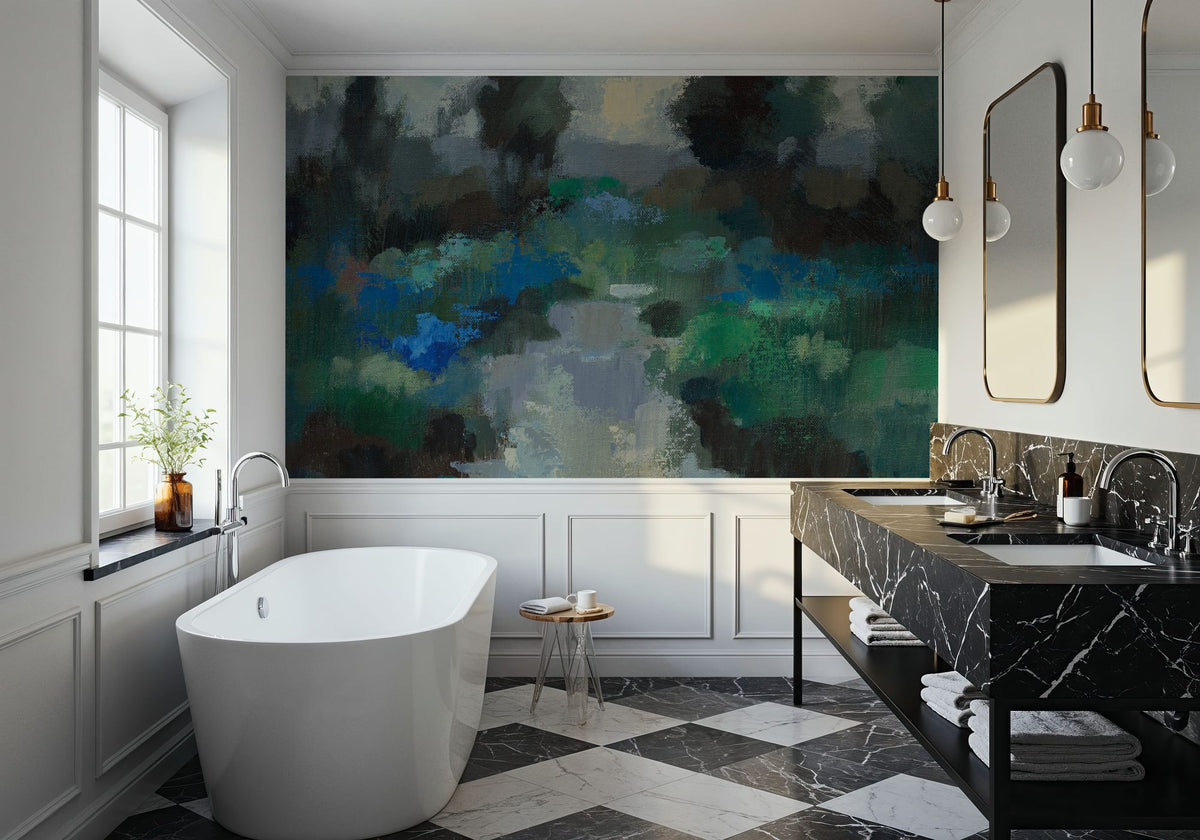Iris Lake Mural Wallpaper - room preview 06