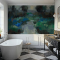 Iris Lake Mural Wallpaper - room preview 06