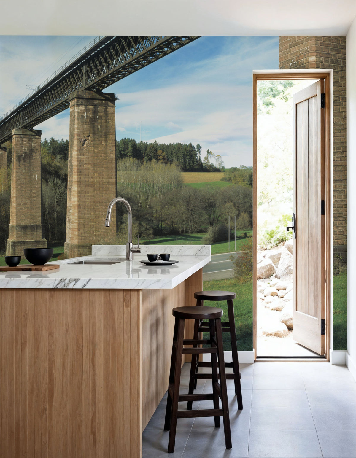Heritage Viaduct Mural Wallpaper - room preview 06
