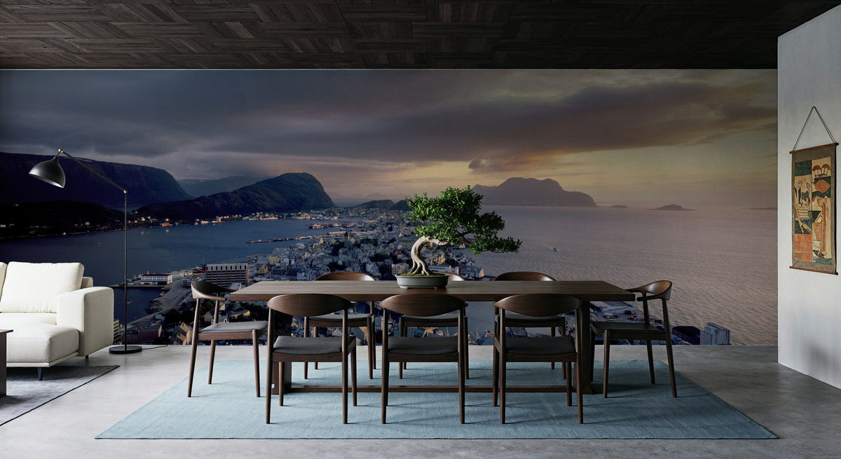 Harbor Twilight Mural Wallpaper - room preview 06