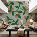 Quilted Floral II Mural Wallpaper - room preview 06