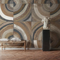 The Center I Abstract Dark Mural Wallpaper - room preview 06