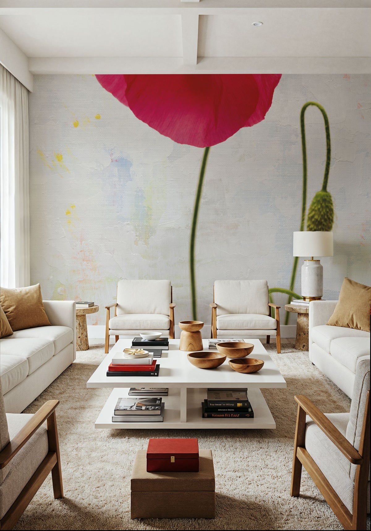 Wonderful Wildflowers I Mural Wallpaper - room preview 06