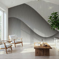 Wavelines Mural Wallpaper - room preview 06