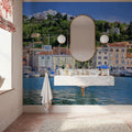 Mediterranean Harbor Mural Wallpaper - room preview 06