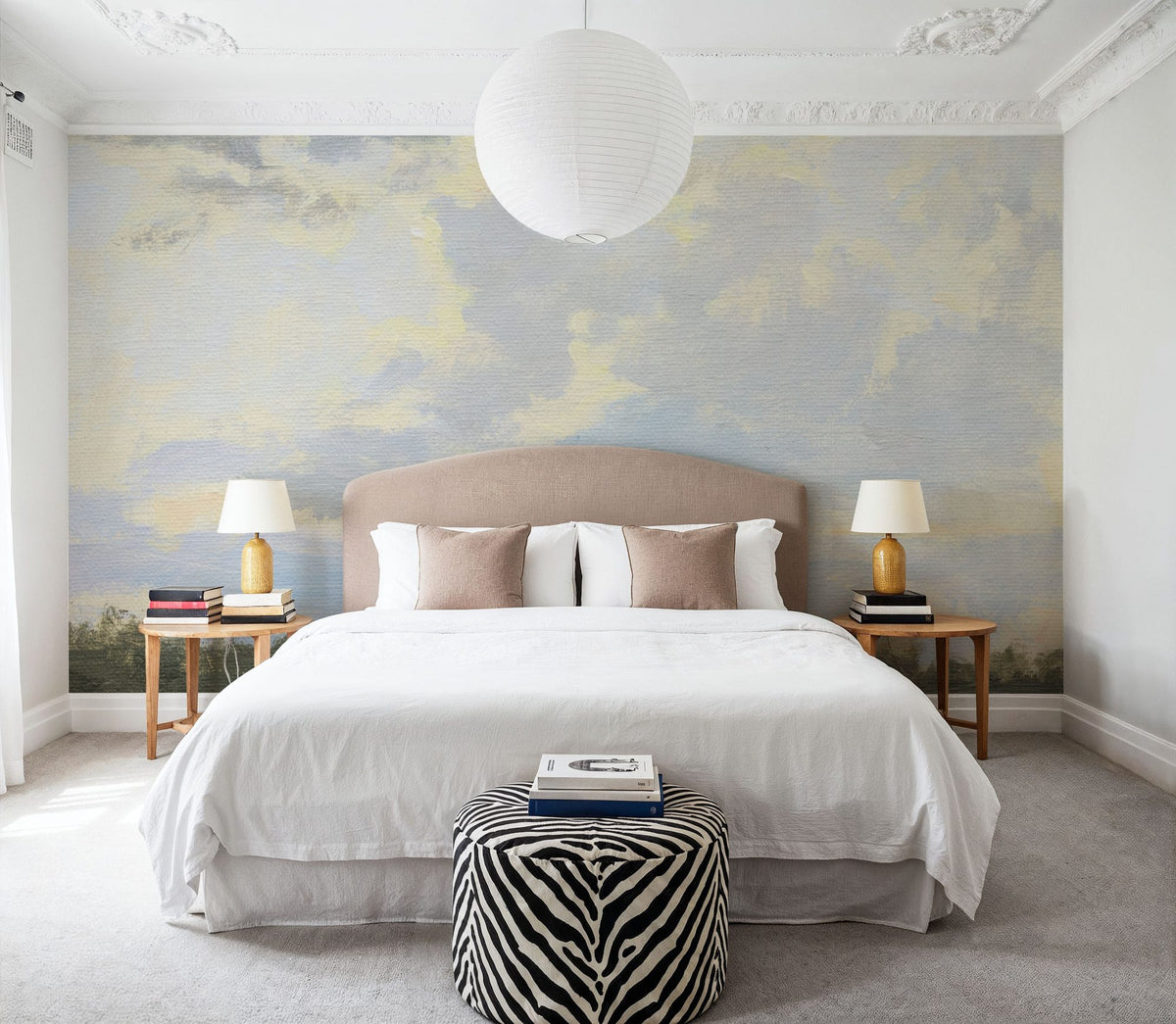 Morning Clouds Clearing Mural Wallpaper - room preview 06